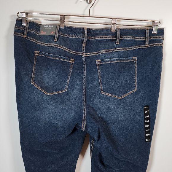 Torrid Luxe Slim Bootcut Mid-rise Denim Jeans Plus Size 26 Tall New - Picture 7 of 12